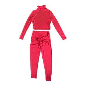 Fashion Nova Moving Forward Matching Set For Women Hot Pink Large Sexy Neon Y2K